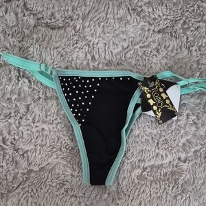 Black and Mint Green Women's Panties